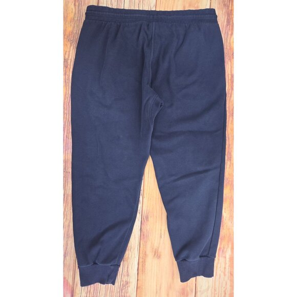 Fabletics XXL Navy Jogger Sweatpants Cotton Blend Elastic Waist Drawstring - Picture 2 of 7
